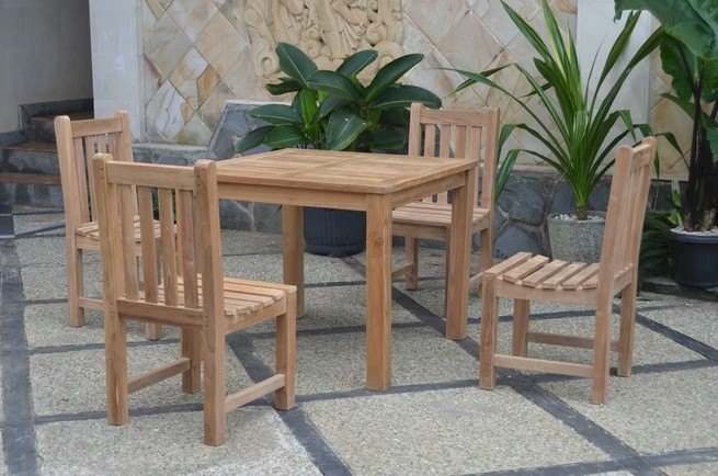Anderson Teak Bahama Classic 5-Piece Dining Set – view 7