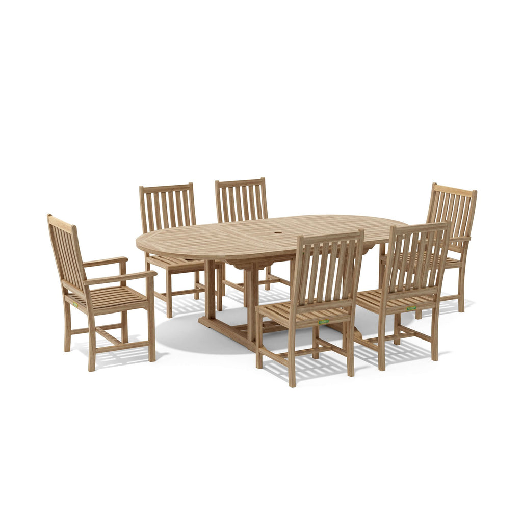 Anderson Teak Bahama Wilshire 7-Piece Extension Dining Set – view 5