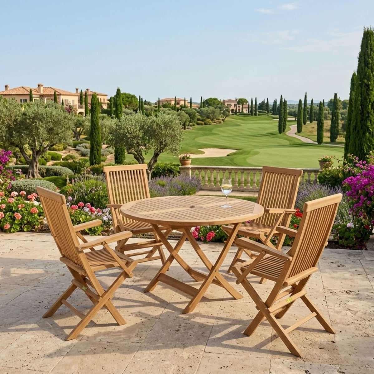 Anderson Teak Bahama Classic 5-Piece Dining Set – view 2
