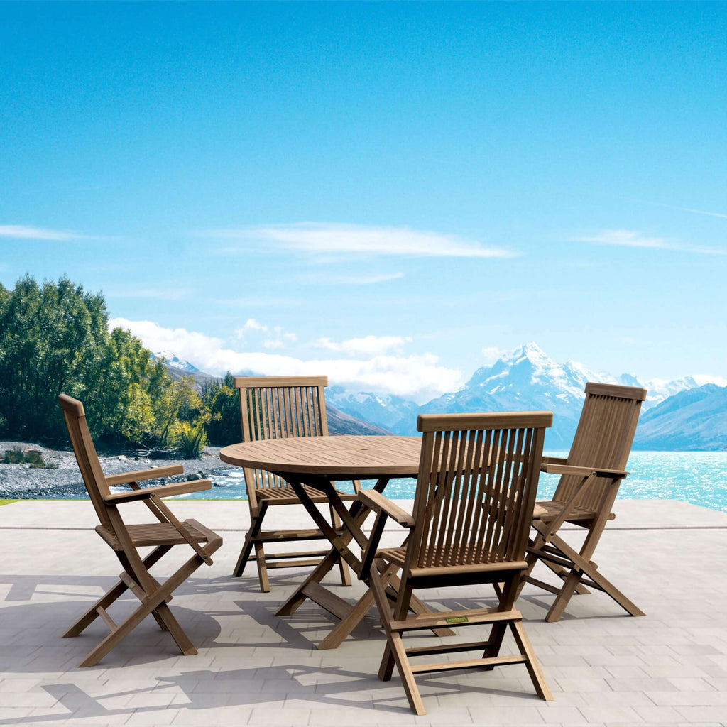 Anderson Teak Bahama Classic 5-Piece Dining Set – view 3