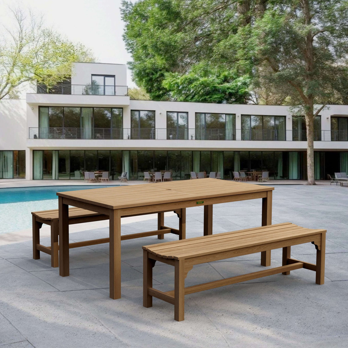 Anderson Teak Bahama Hampton 3-Piece Dining Set