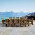 Anderson Teak Chelsea 13-Piece Rectangular Double Extension Table Set