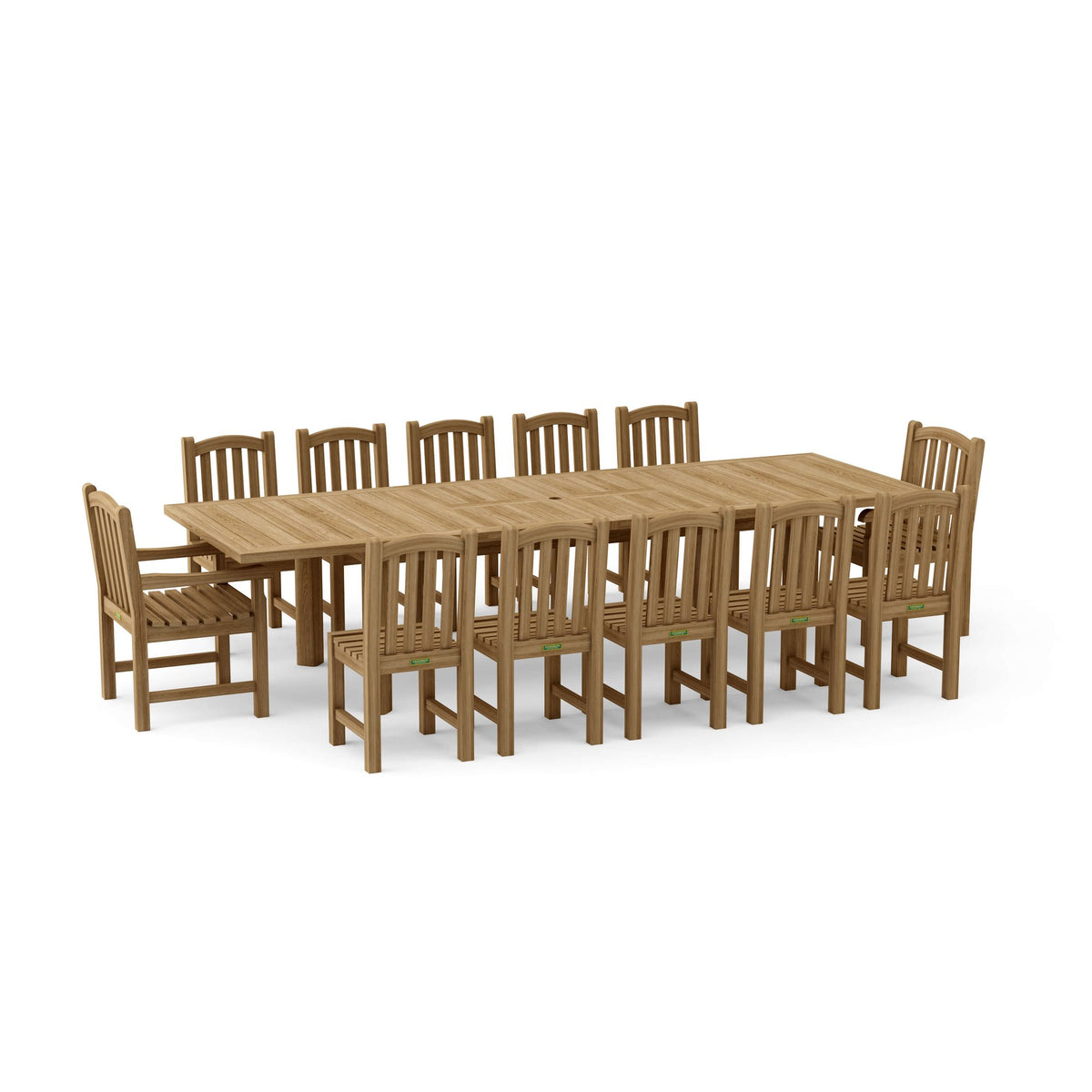 Anderson Teak Chelsea 13-Piece Rectangular Double Extension Table Set – view 3