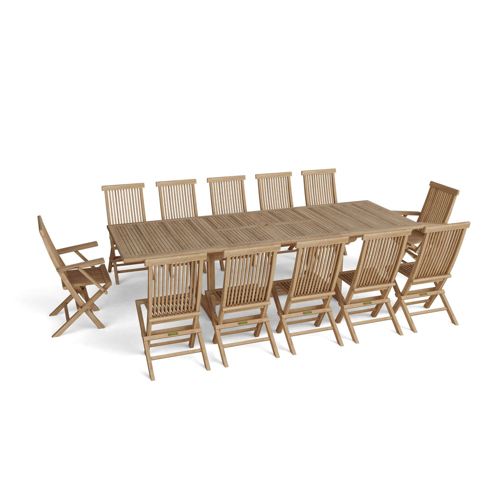 Anderson Teak Valencia Classic 13-Piece Dining Set – view 2