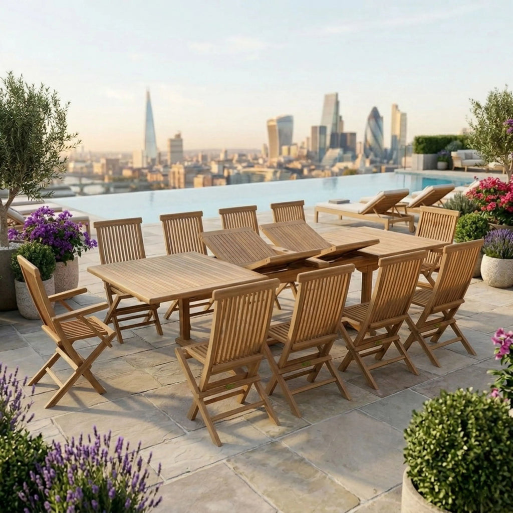 Anderson Teak Valencia Classic 11-Piece Dining Set – view 5