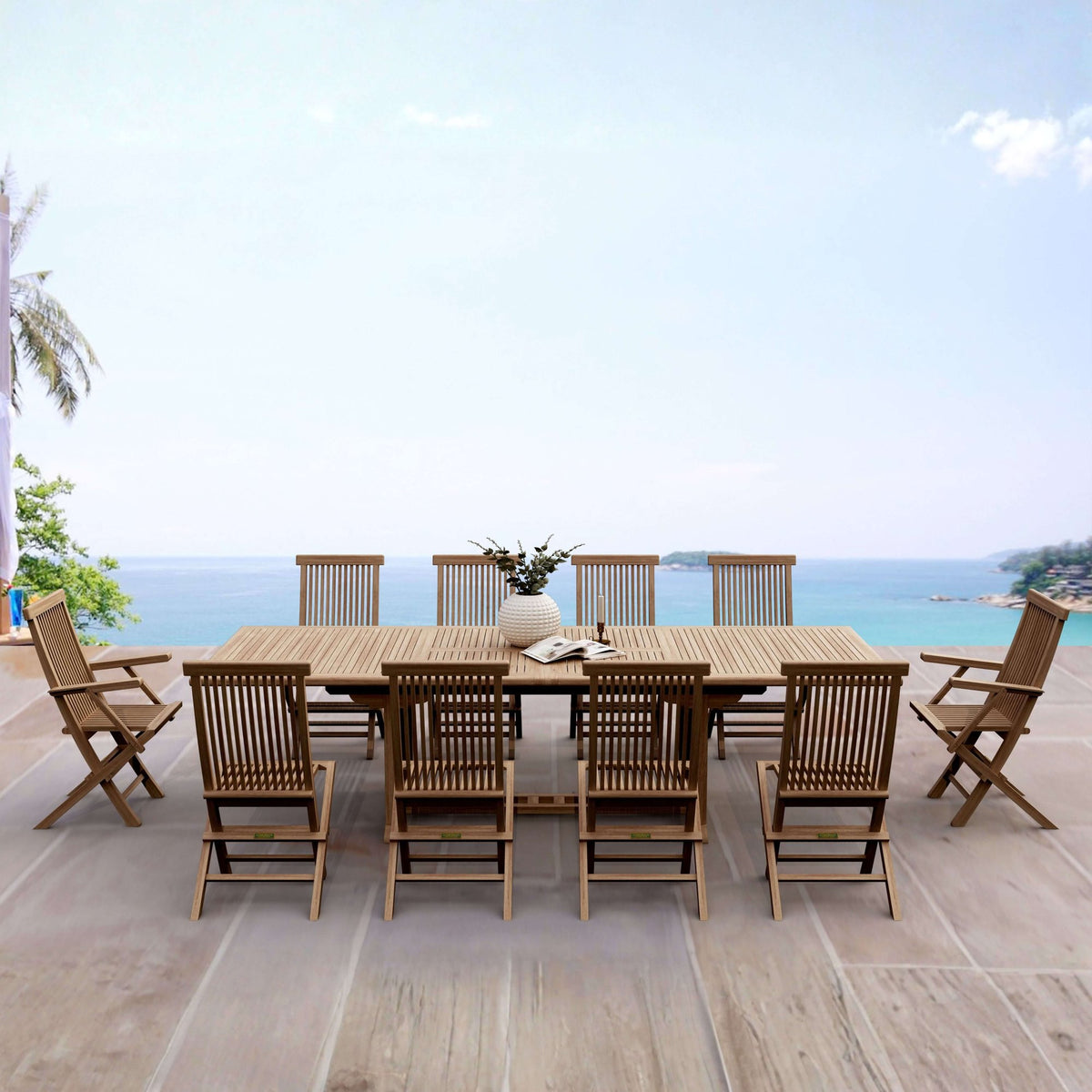 Anderson Teak Valencia Classic 11-Piece Dining Set – view 6