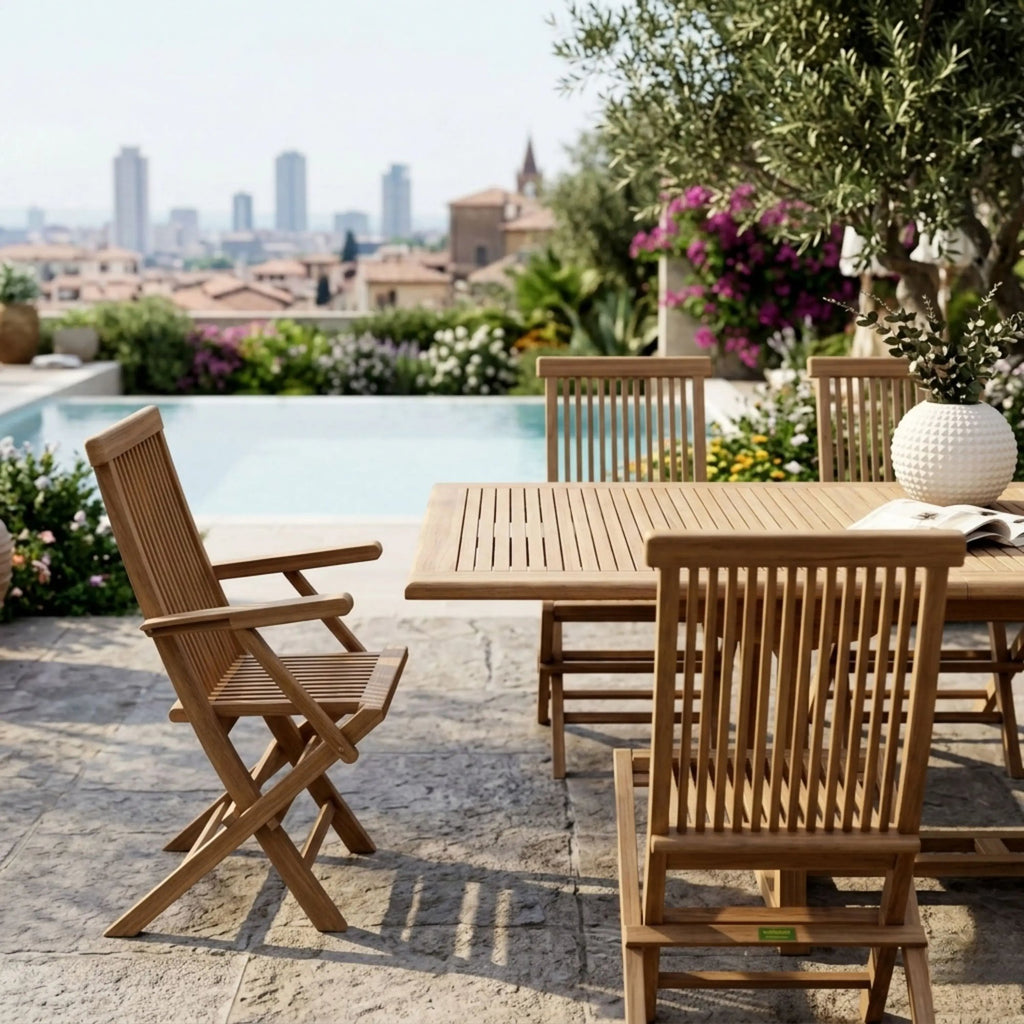Anderson Teak Valencia Classic 11-Piece Dining Set – view 7