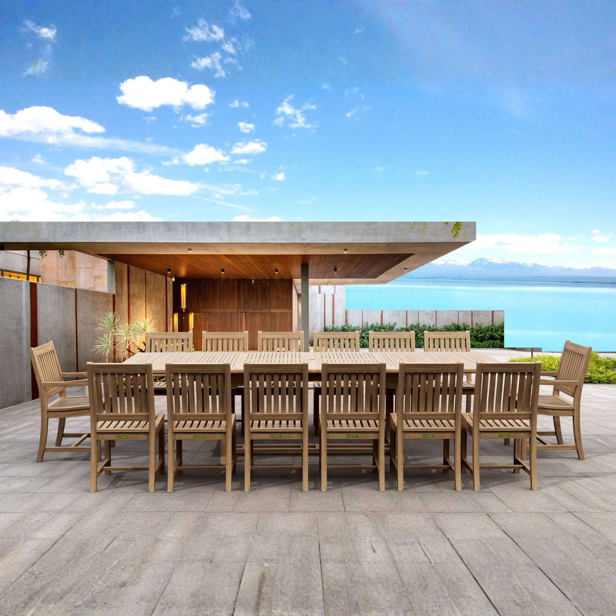 Anderson Teak Valencia Rialto 15-Piece Dining Set – view 4