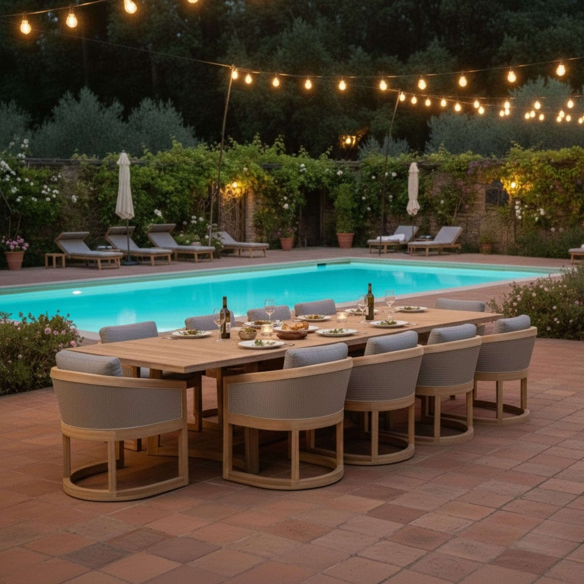 Anderson Teak Catania 11-Piece Dining Set (SET-337) – view 2