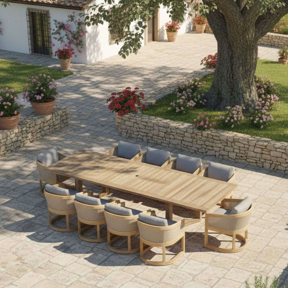 Anderson Teak Catania 11-Piece Dining Set (SET-337) – view 4