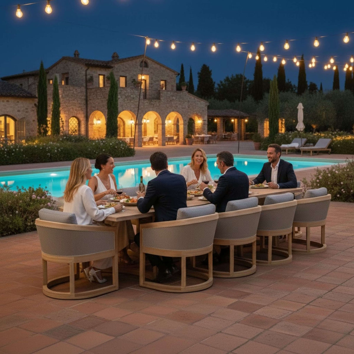 Anderson Teak Catania 11-Piece Dining Set (SET-337) – view 5