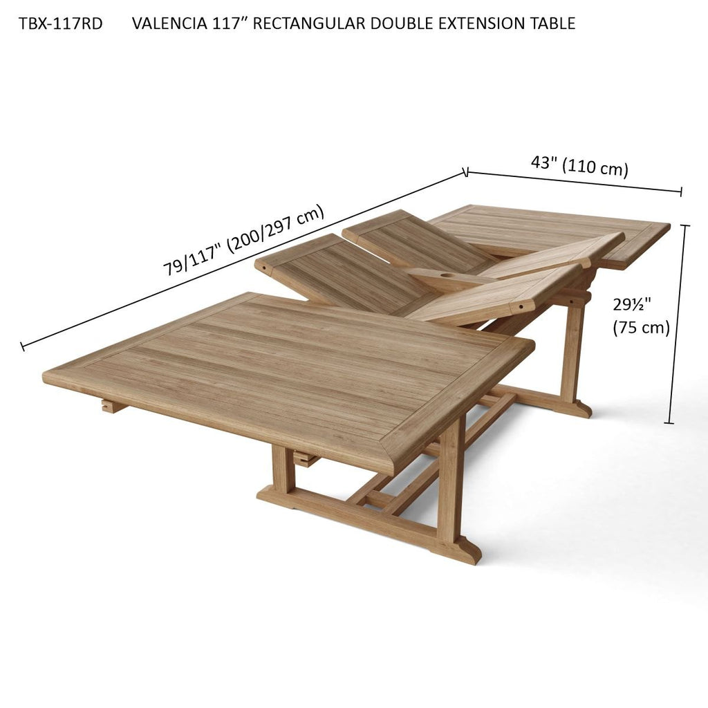 Anderson Teak Valencia Rialto 13-Piece Dining Set – view 9
