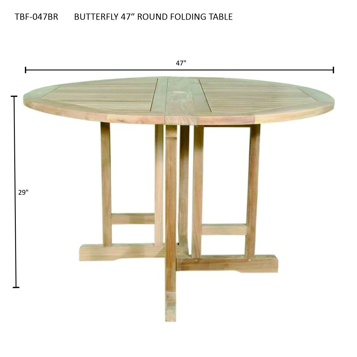 Anderson Teak Butterfly Comfort 5-Piece Dining Set – view 11