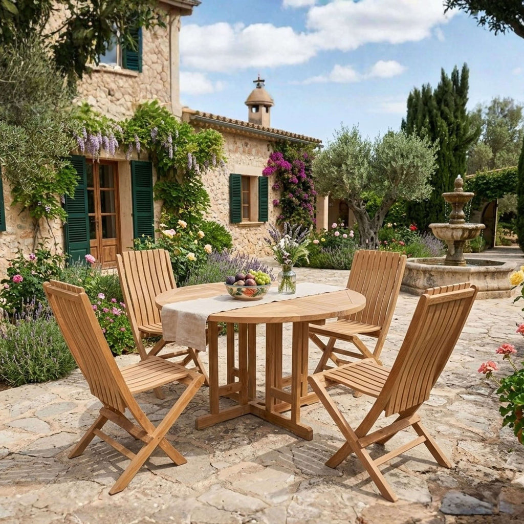 Anderson Teak Butterfly Comfort 5-Piece Dining Set – view 2
