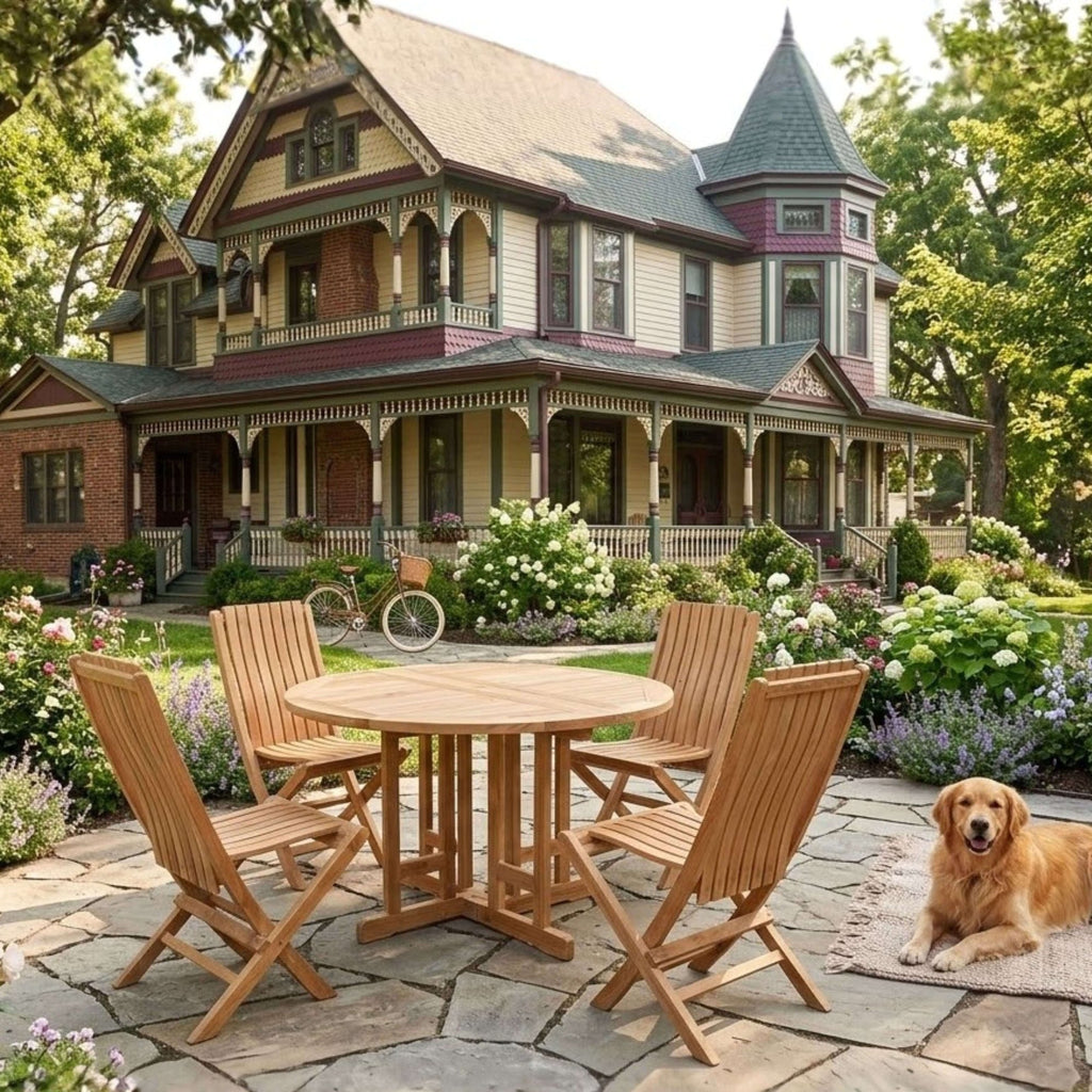 Anderson Teak Butterfly Comfort 5-Piece Dining Set – view 3