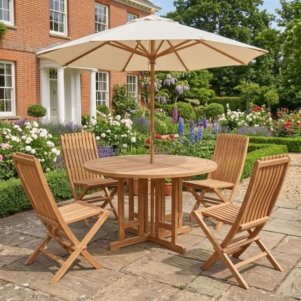 Anderson Teak Butterfly Comfort 5-Piece Dining Set – view 4