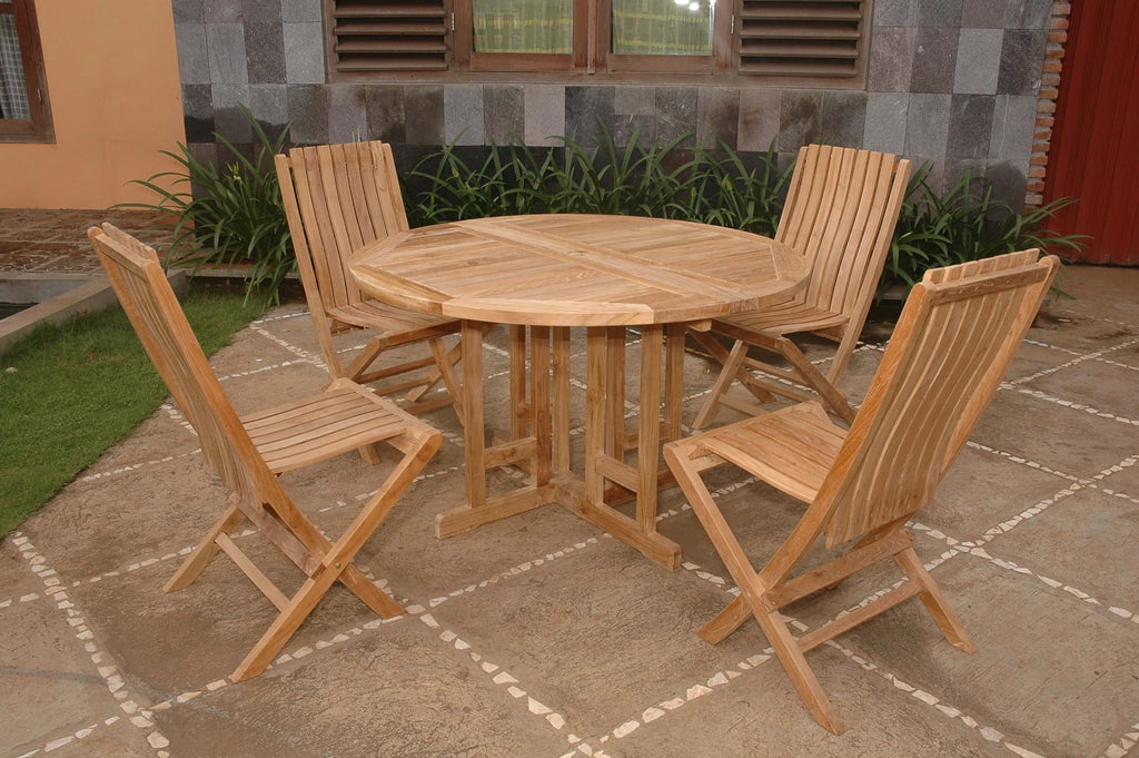 Anderson Teak Butterfly Comfort 5-Piece Dining Set – view 7
