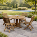 Anderson Teak Andrew Butterfly Folding 5-Piece Dining Set