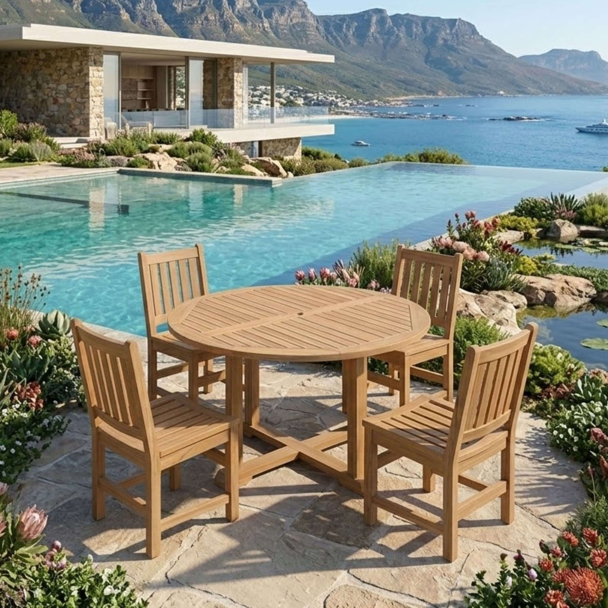 Anderson Teak Tosca Sonoma 5-Piece Dining Set – view 3