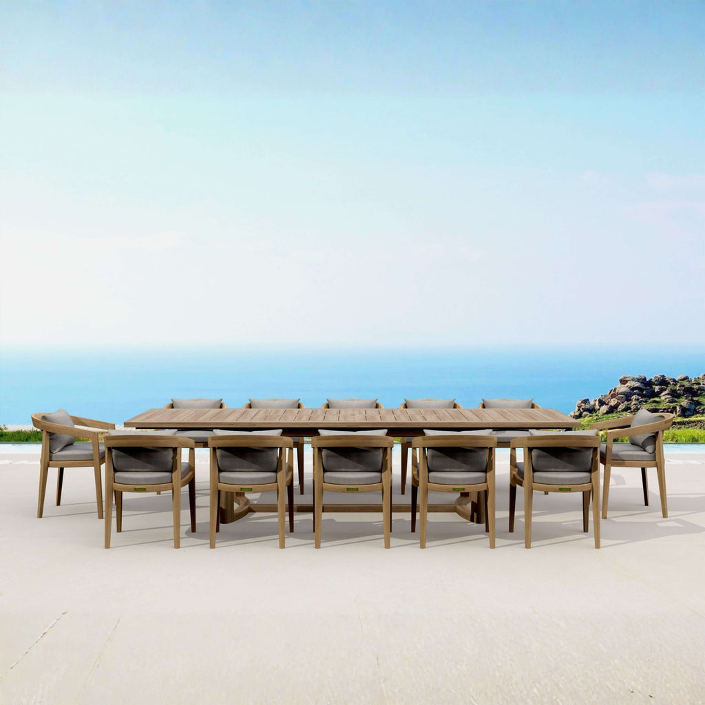 Anderson Teak Toscana 13-Piece Extension Table Set (SET-367) – view 4