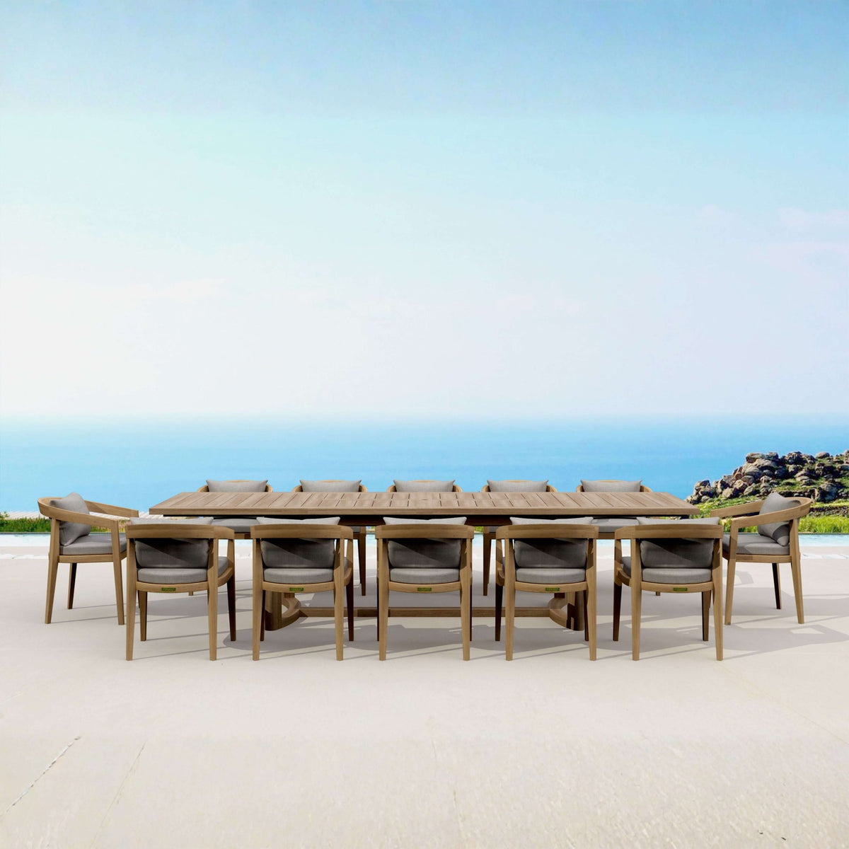 Anderson Teak Toscana 13-Piece Extension Table Set (SET-367) – view 4