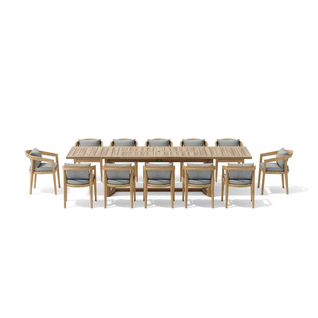 Anderson Teak Toscana 13-Piece Extension Table Set (SET-367) – view 5