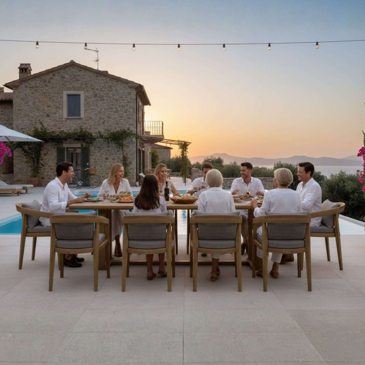 Anderson Teak Toscana 11-Piece Dining Set (SET-368) – view 2
