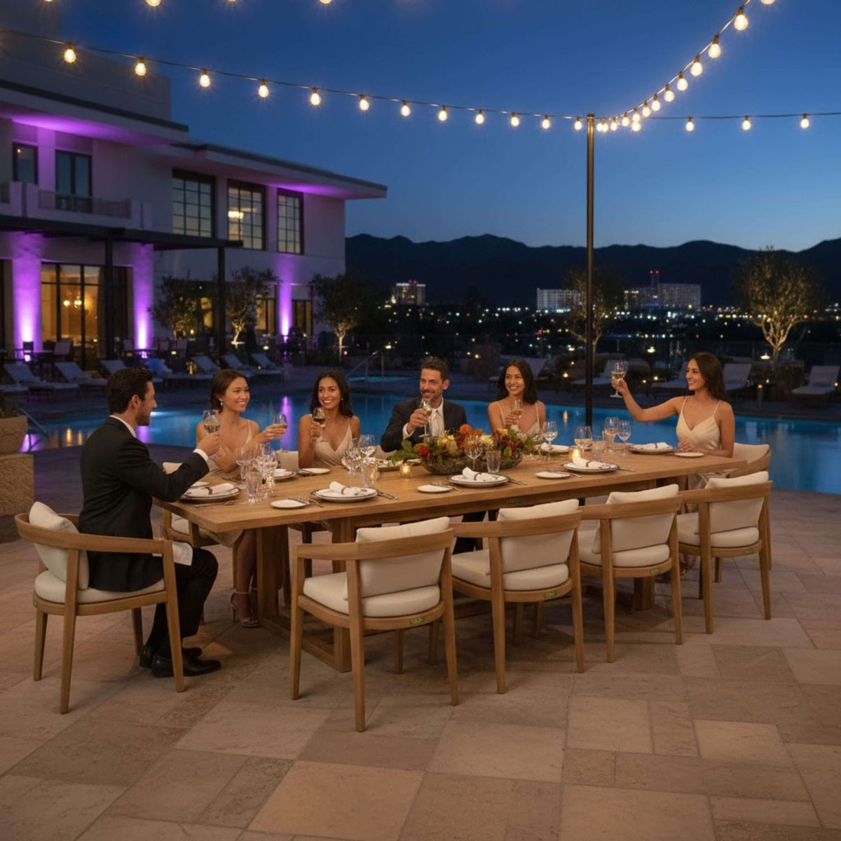 Anderson Teak Toscana 11-Piece Dining Set (SET-368) – view 9