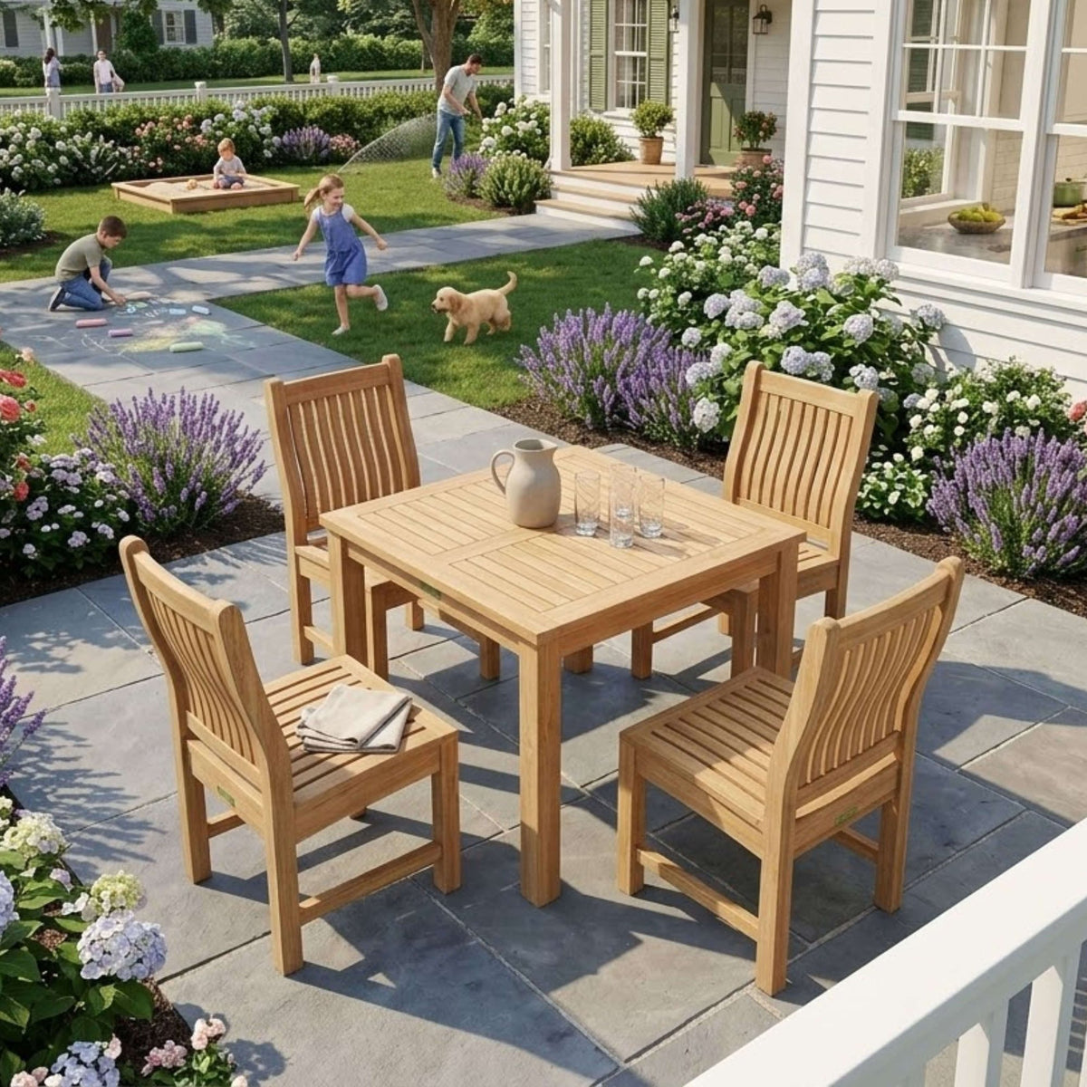 Anderson Teak Bahama Sahara 5-Piece Bistro Set – view 2