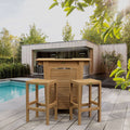 Anderson Teak Montego 3-Piece Bar Set
