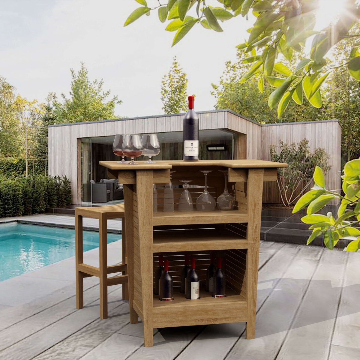 Anderson Teak Montego 3-Piece Bar Set – view 2