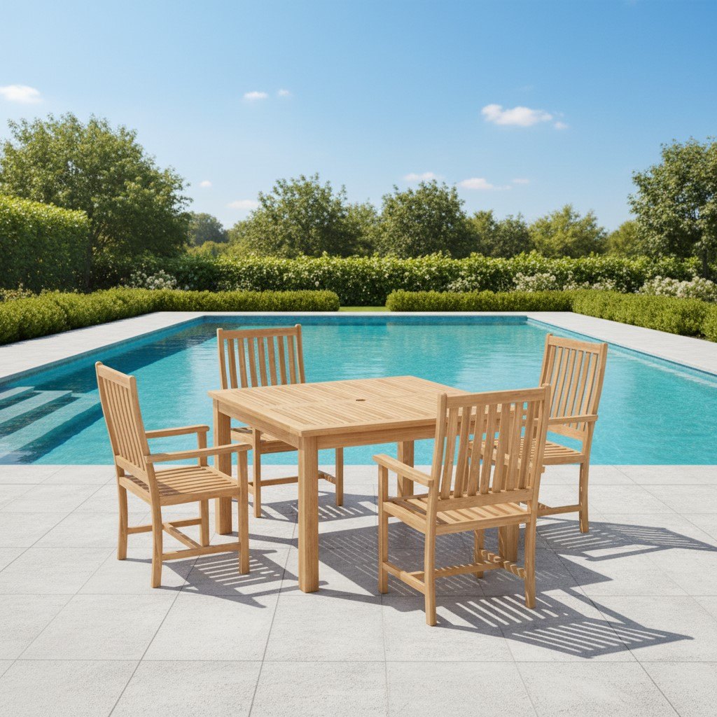 Anderson Teak Windsor Wilshire 5-Piece Dining Set – view 2