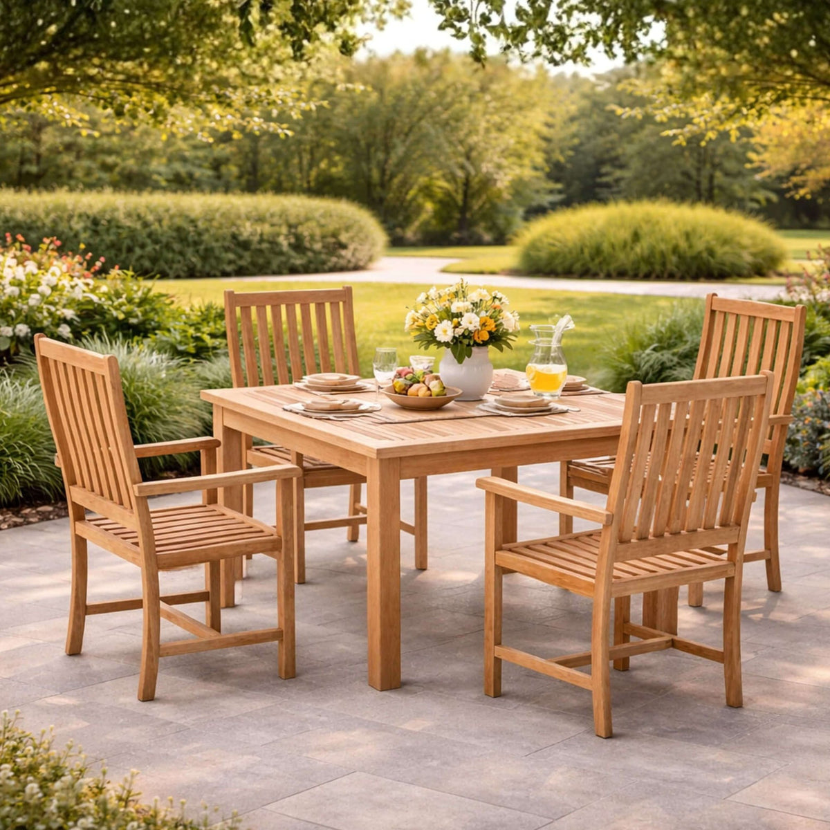 Anderson Teak Windsor Wilshire 5-Piece Dining Set – view 3