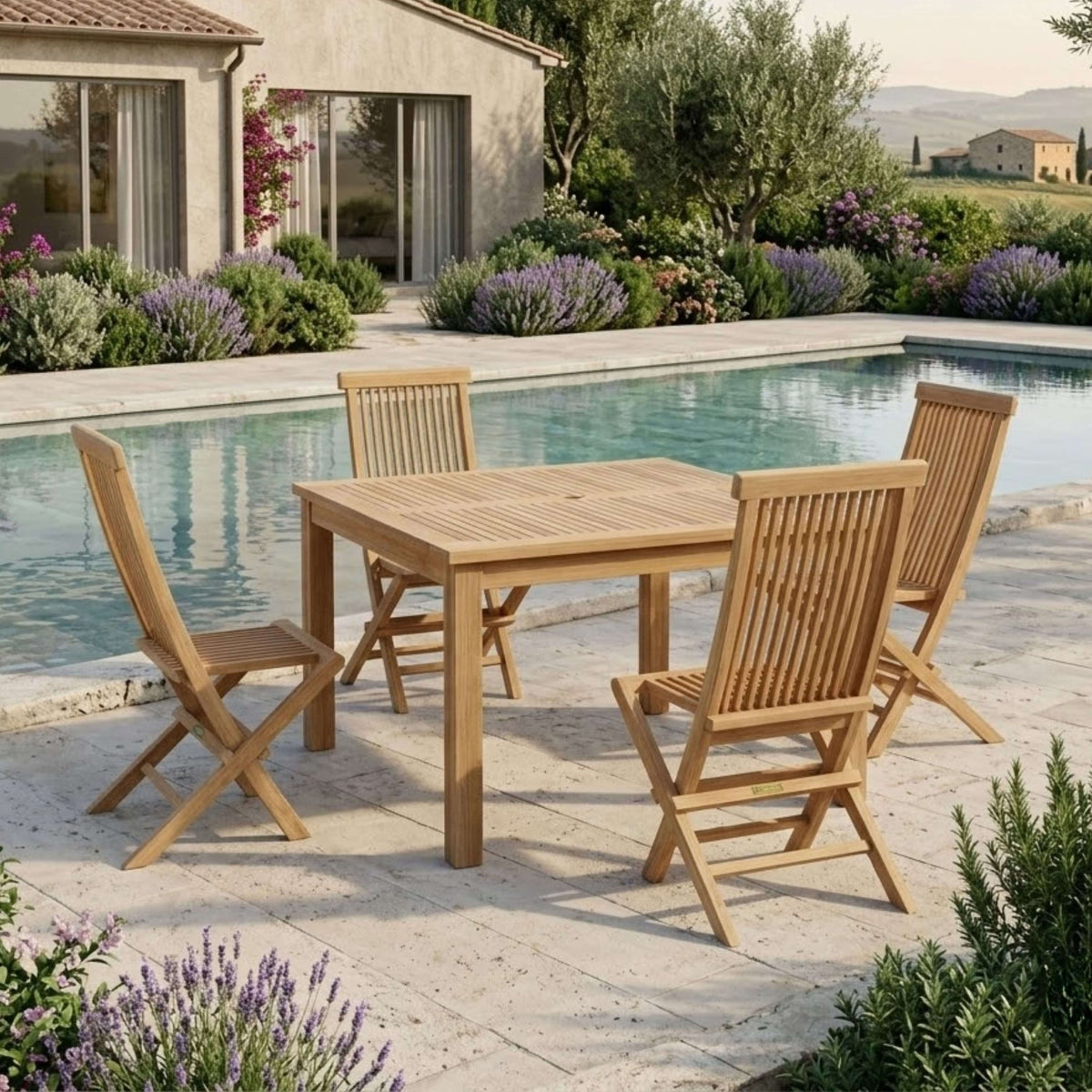 Anderson Teak Windsor Classic 5-Piece Dining Set – view 3