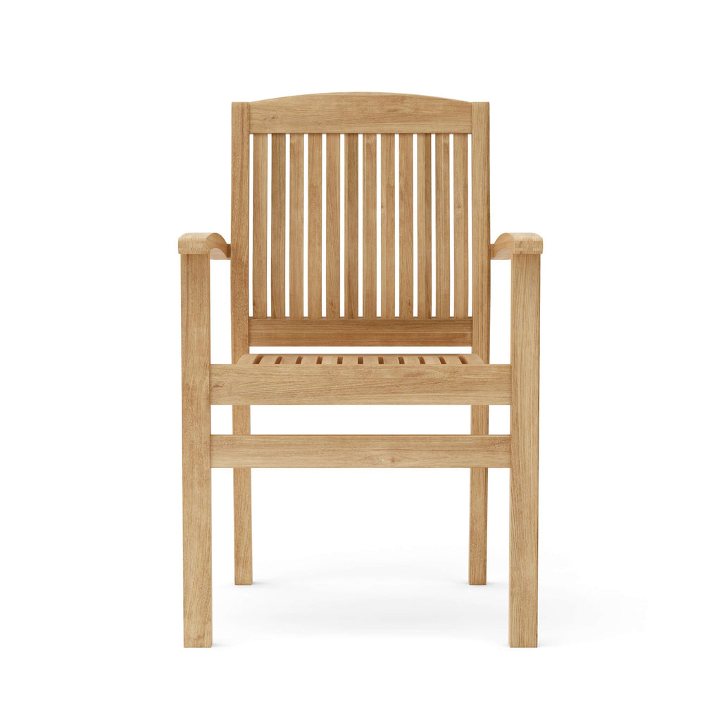 Anderson Teak Bahama Stackable Sahara 9-Piece Rectangular Dining Set (SET-77) – view 9
