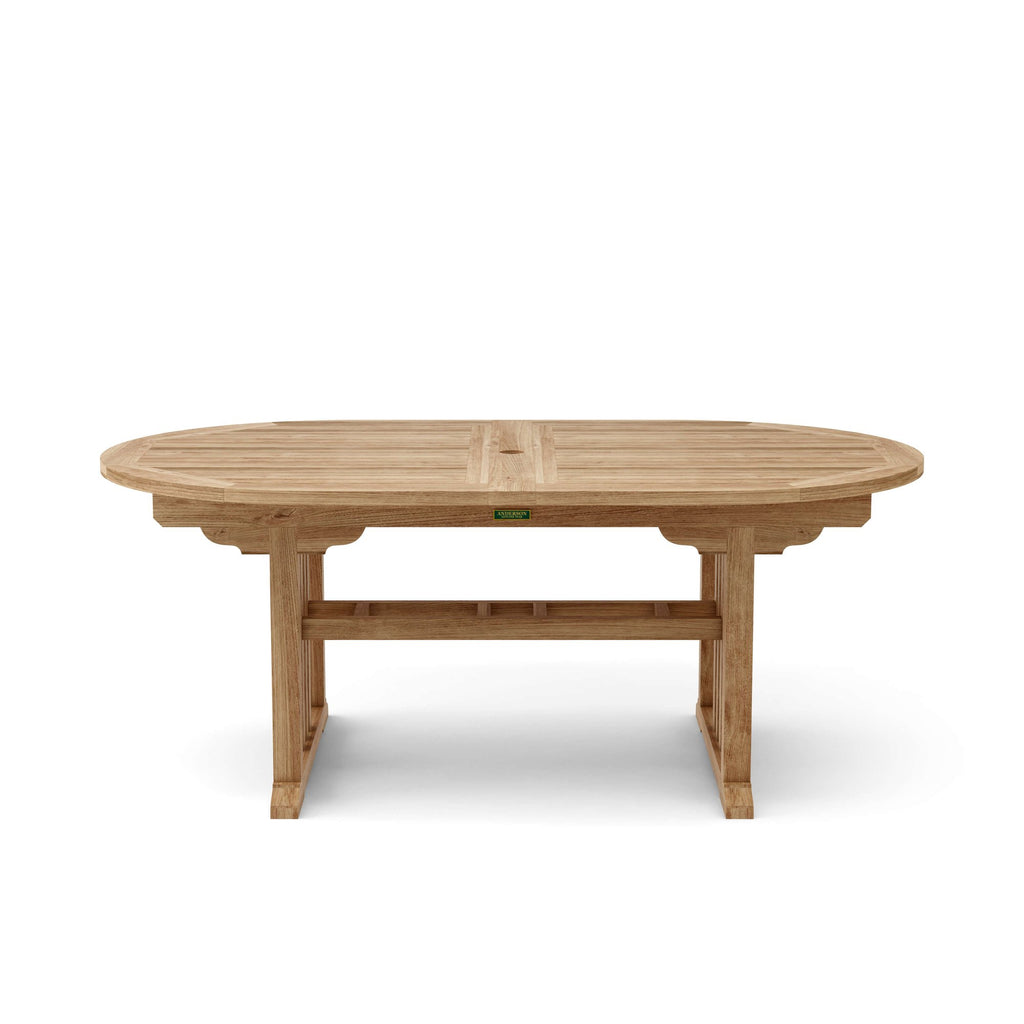 Anderson Teak Sahara Dining Side Chair 11-Piece Oval Dining Set (SET-78) – view 8