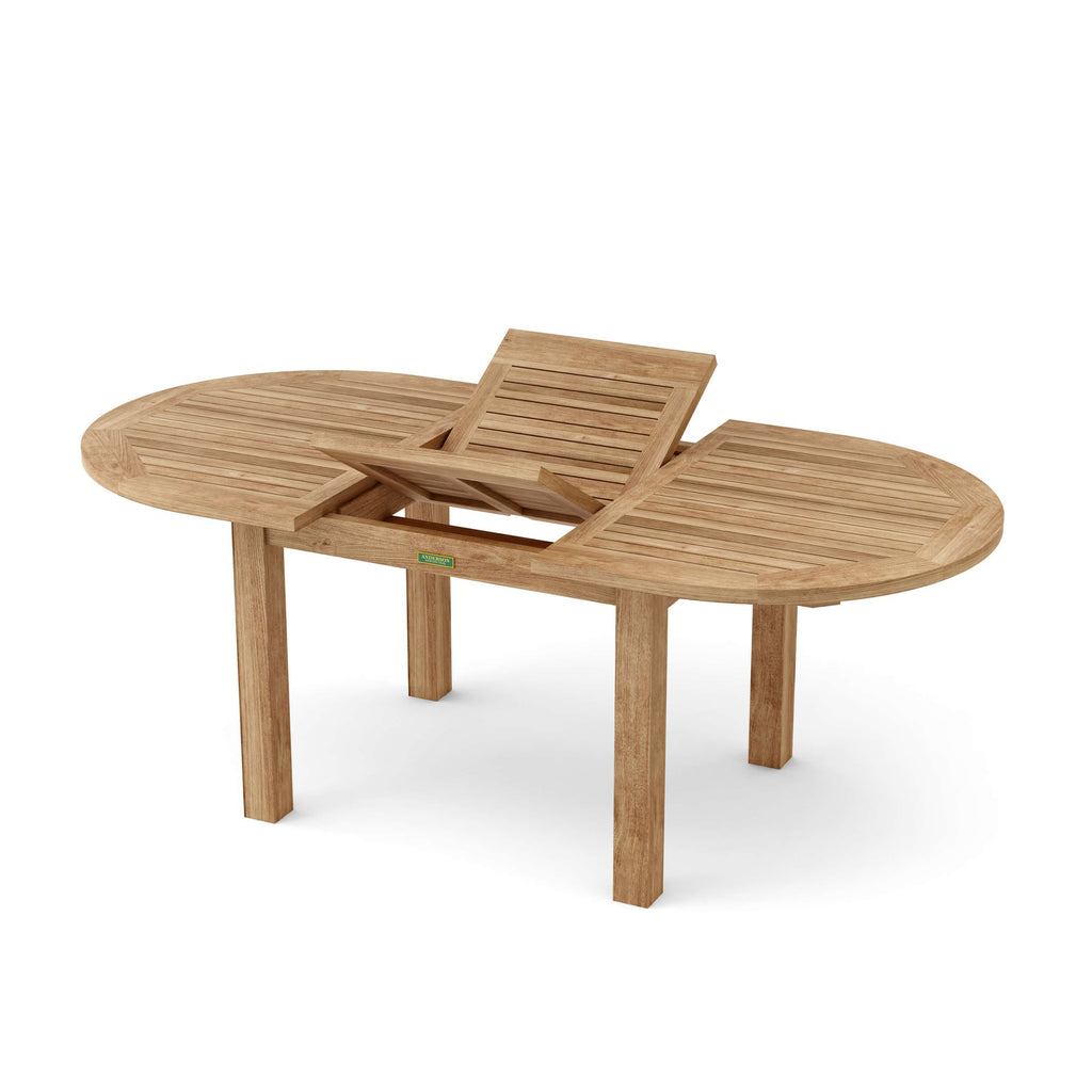 Anderson Teak Bahama Sahara 7-Piece 78" Oval Dining Set – view 10