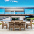 Anderson Teak Bahama Sahara 9-Piece 78" Oval Dining Set