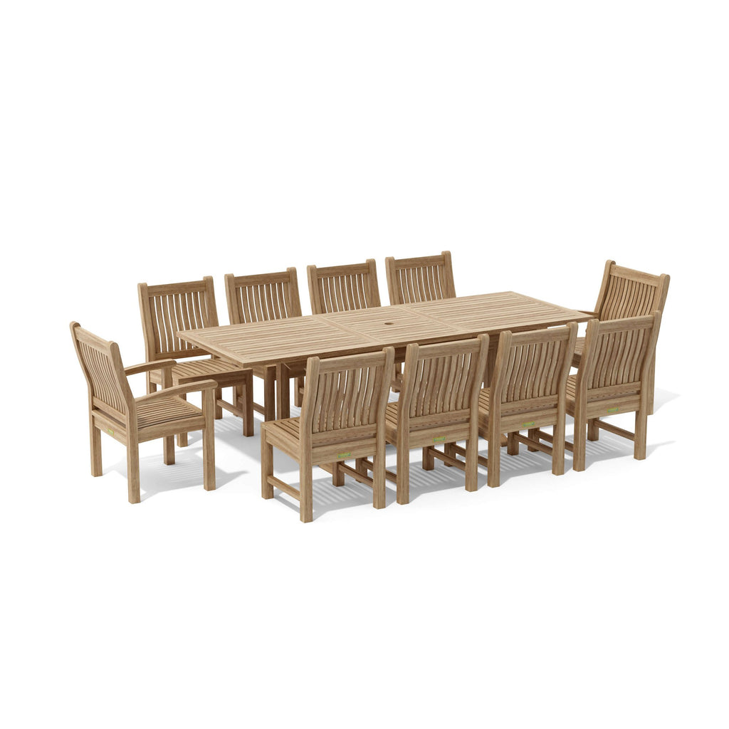 Anderson Teak Bahama Sahara 11-Piece 8' Rectangular Dining Set – view 2