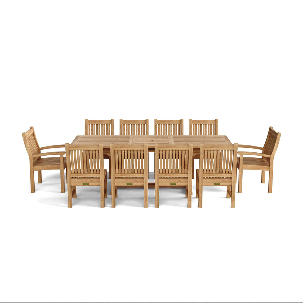 Anderson Teak Bahama Sahara 11-Piece 8' Rectangular Dining Set – view 3