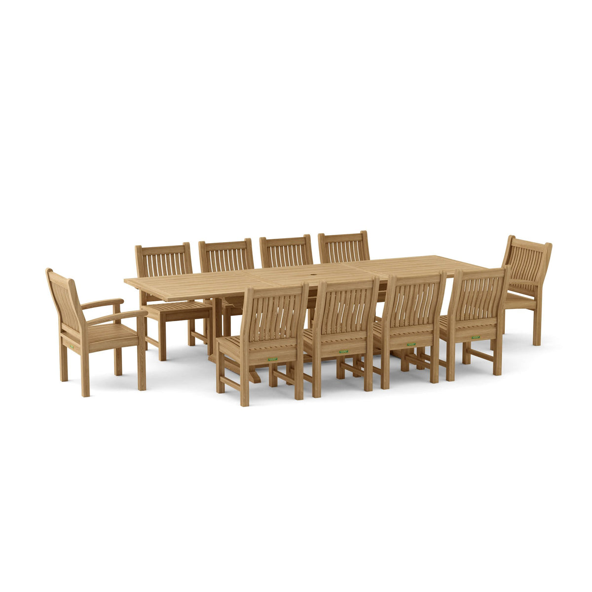 Anderson Teak Bahama Sahara 11-Piece 10' Rectangular Dining Set – view 6