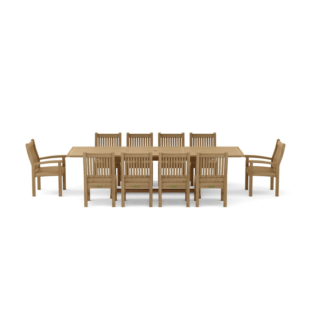 Anderson Teak Bahama Sahara 11-Piece 10' Rectangular Dining Set – view 7