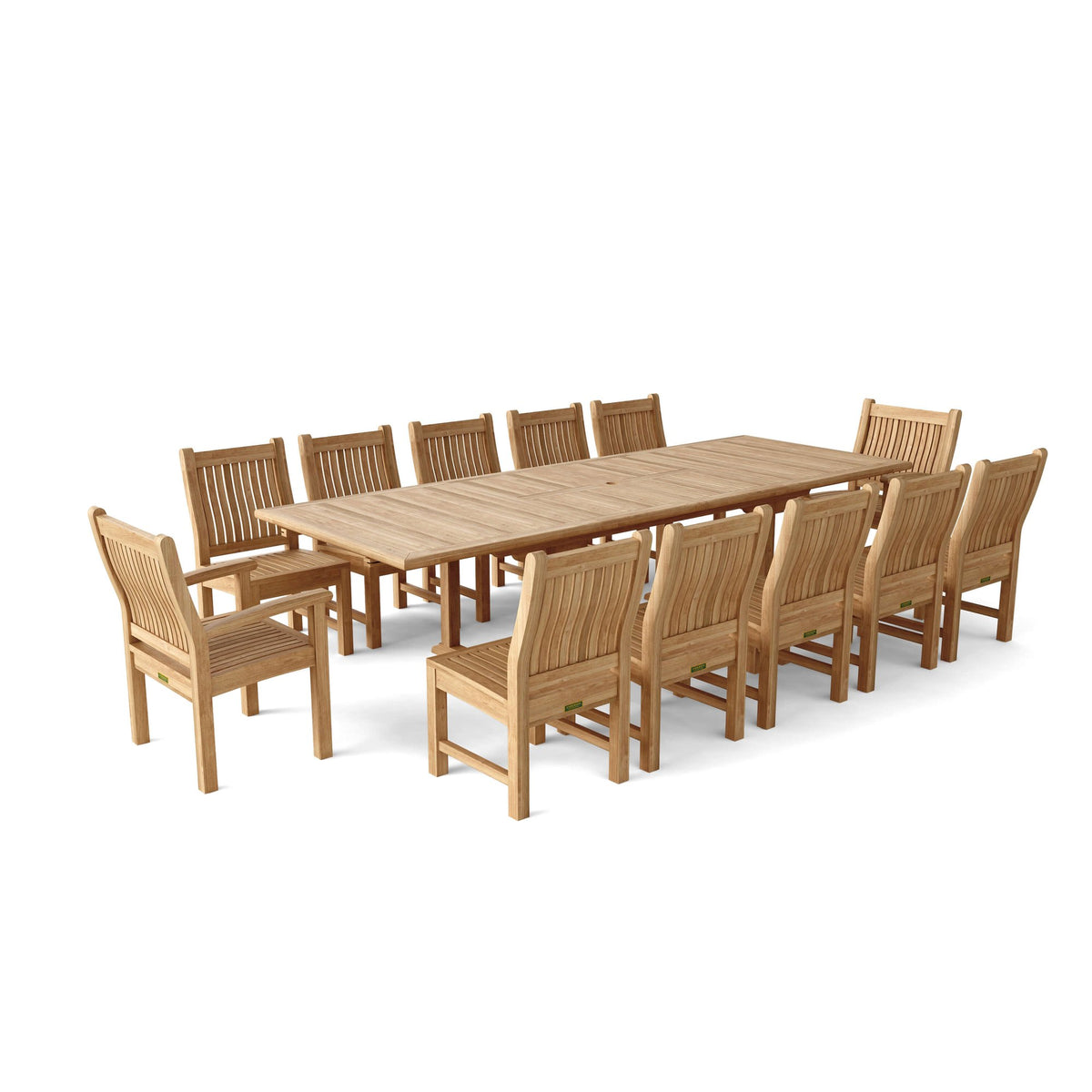 Anderson Teak Valencia Sahara 13-Piece Rectangular Dining Set – view 2