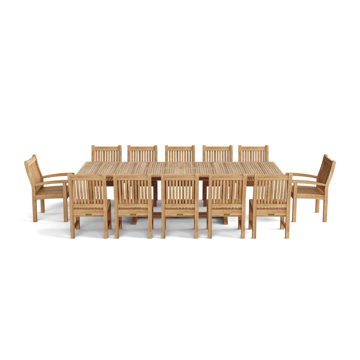 Anderson Teak Valencia Sahara 13-Piece Rectangular Dining Set – view 3
