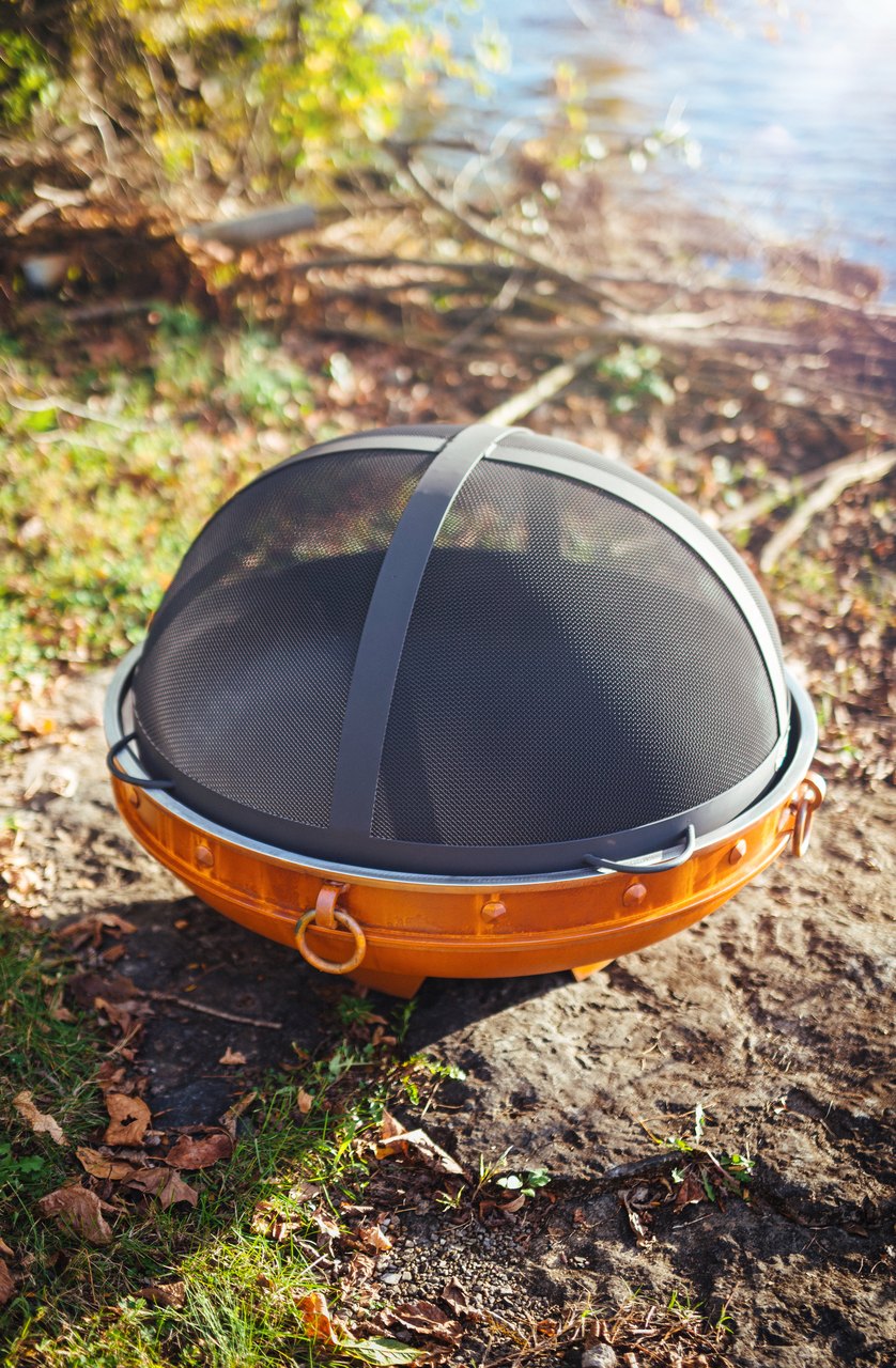Fire Pit Art Spark Guard 34.5"
