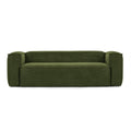 Sofa 3-person green corduroy block — Kave Home
