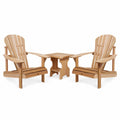 All Things Cedar 3-Piece Adirondack Side Table Set