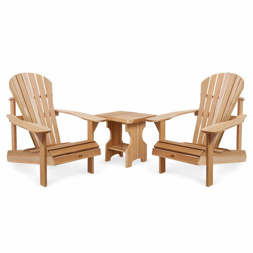 All Things Cedar 3-Piece Adirondack Side Table Set