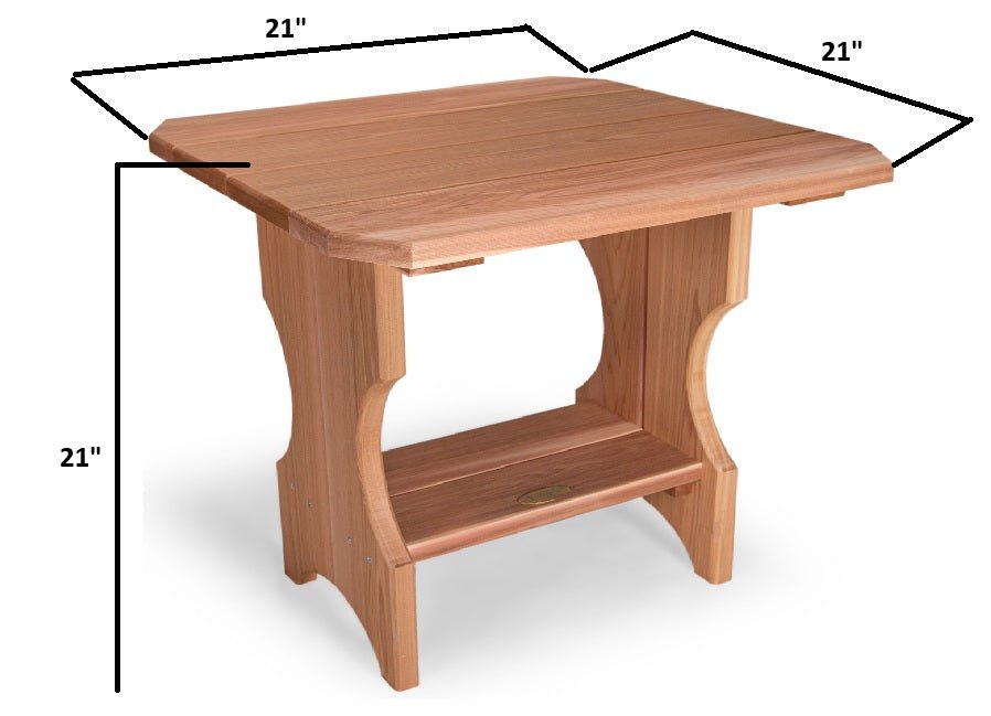 All Things Cedar 3-Piece Adirondack Side Table Set – view 6