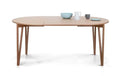 Round table fold -out bistro oak wood — Rosanero